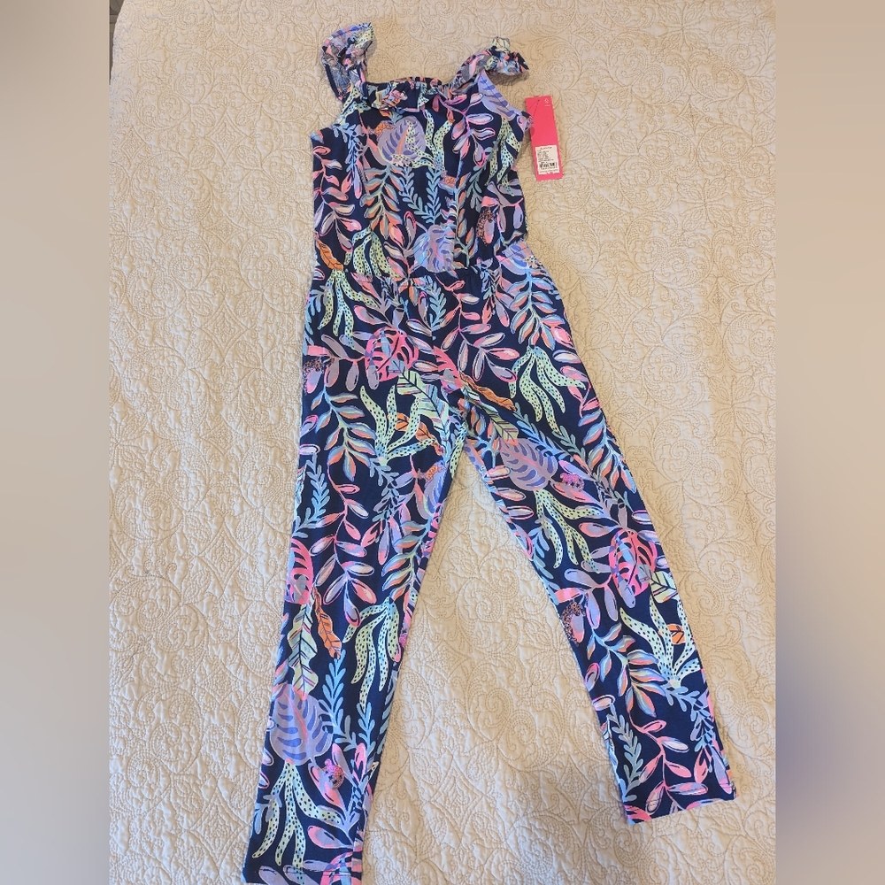 Lilly Pulitzer Girl's Vika Jumpsuit Medium (6-7), NWT